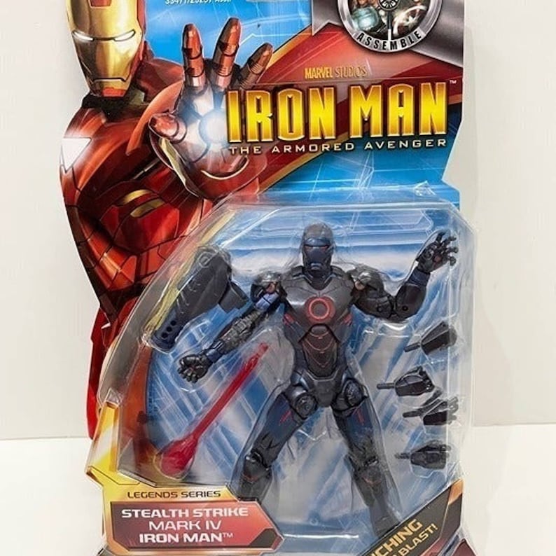 Marvel Iron Man Armored Avenger 6" Stealth Strike Mark IV Iron Man Figure image 1