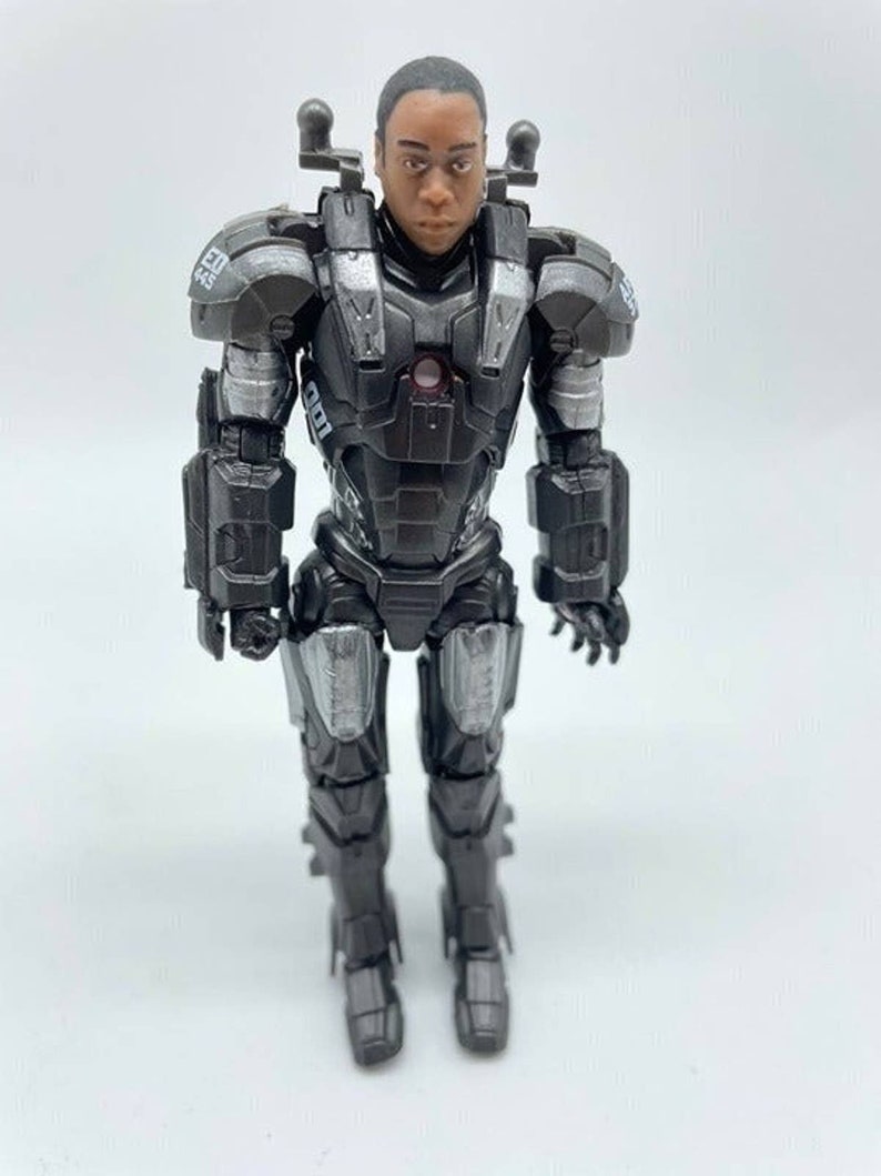 Marvel Iron Man 2 War Machine Unmasked Loose Figure, Hasbro image 2