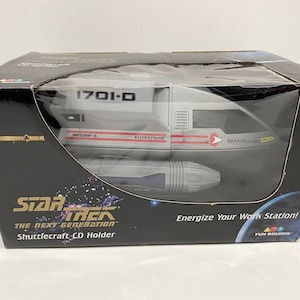 Star Trek Next Generation Shuttlecraft Magellan CD Holder 1997, Sealed NIB