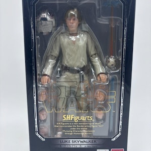 Star Wars Bandai SH Figuarts Luke Skywalker Action Figure, 1/12 Scale US Seller image 1
