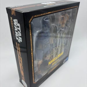 Star Wars Bandai SH Figuarts Heavy Infantry Mandalorian Figure, 1/12 US Seller image 3