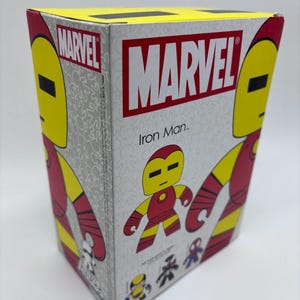 Marvel Avengers Mighty Muggs Iron Man Vinyl Figure, Hasbro 2008 image 4