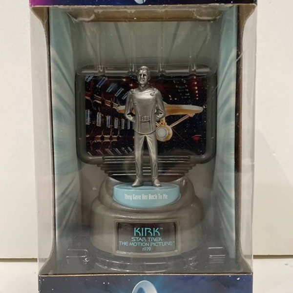Star Trek Champions Captain Kirk Fine Pewter Figure, Sealed 1998