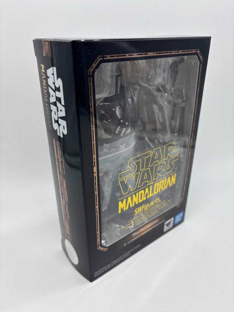 Star Wars Bandai SH Figuarts The Mandalorian Action Figure, 1/12 Scale US Seller image 2
