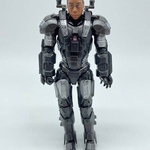 Marvel Iron Man 2 War Machine Unmasked Loose Figure, Hasbro image 1