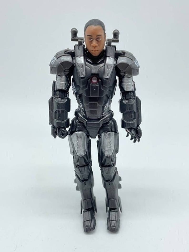 Marvel Iron Man 2 War Machine Unmasked Loose Figure, Hasbro image 1