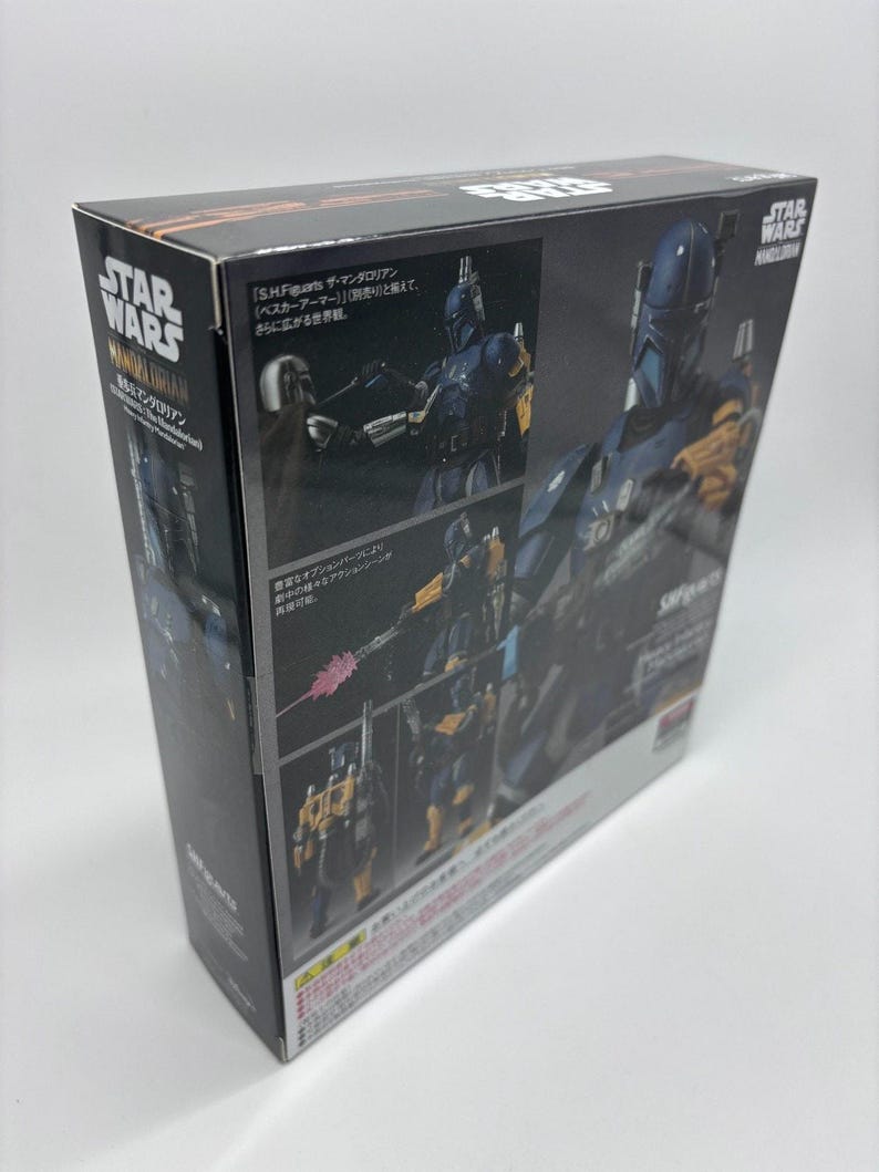 Star Wars Bandai SH Figuarts Heavy Infantry Mandalorian Figure, 1/12 US Seller image 4