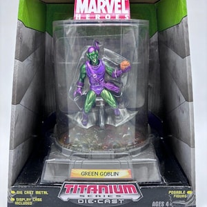 Marvel Heroes Spiderman Titanium Series Green Goblin Ultra Die Cast Figure, 2006 zdjęcie 1