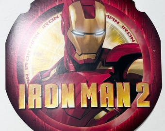 Marvel Iron Man 2 Walmart 7.5" Circular Store Hanger Display Sign, 2011