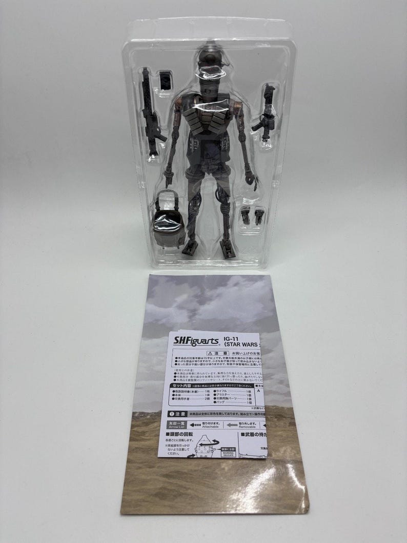 Star Wars Bandai SH Figuarts IG-11 Exclusive Action Figure, 1/12 Scale US Seller image 2