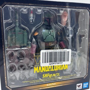 Star Wars Bandai SH Figuarts Boba Fett Mandalorian Figure, 1/12 Scale US Seller image 2