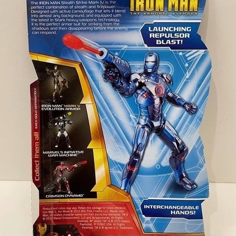 Marvel Iron Man Armored Avenger 6" Stealth Strike Mark IV Iron Man Figure image 3