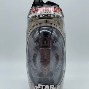 Star Wars Titanium Series Jabba Desert Skiff Die Cast, Micro Machines New