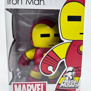 Marvel Avengers Mighty Muggs Iron Man Vinyl Figure, Hasbro 2008 image 1
