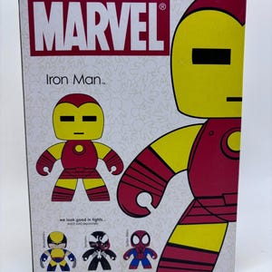 Marvel Avengers Mighty Muggs Iron Man Vinyl Figure, Hasbro 2008 image 5
