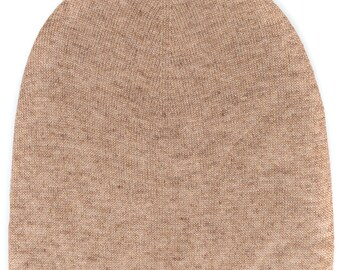 Cashmere Faux Pom Pom Hat Solid Colours Beanie Knit Cashmere 