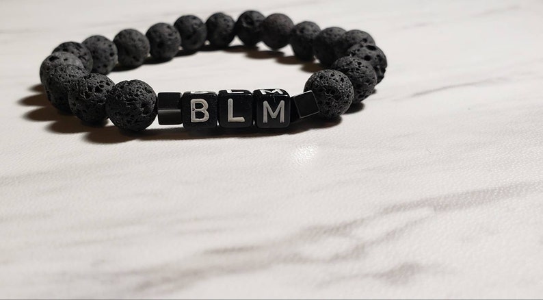 BLM Lava bead bracelet