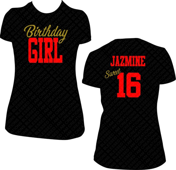 red birthday shirt