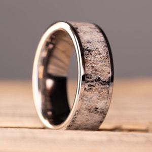Colorado Elk Antler - Tungsten Band