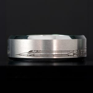 SR71 Blackbird - Tungsten Ring