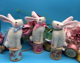 Cotton Reel Bunny  kit (makes 3)