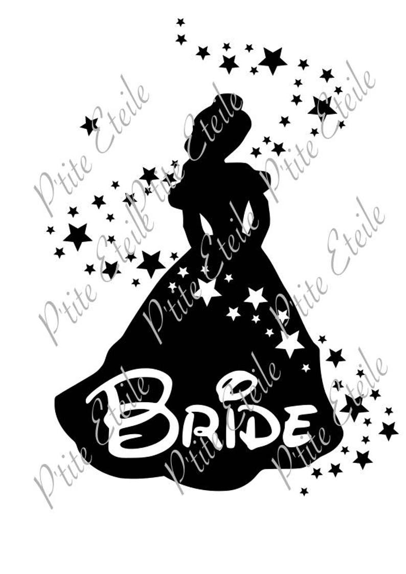 Download Disney Wedding Bride Belle Download SVG | Etsy