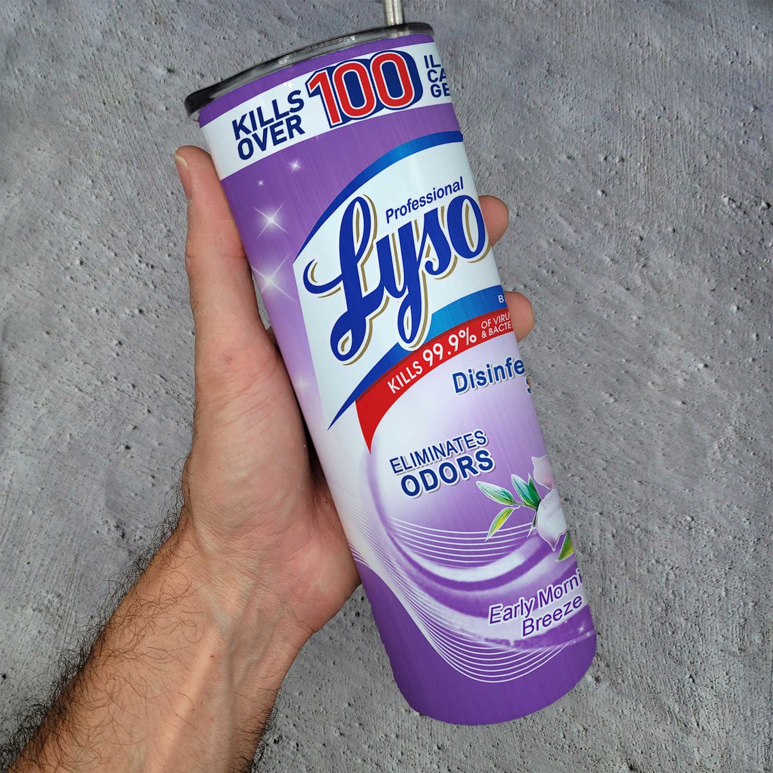 Custom Lysol Cleaner Funny Purple Stainless Steel Tumbler 20oz Etsy