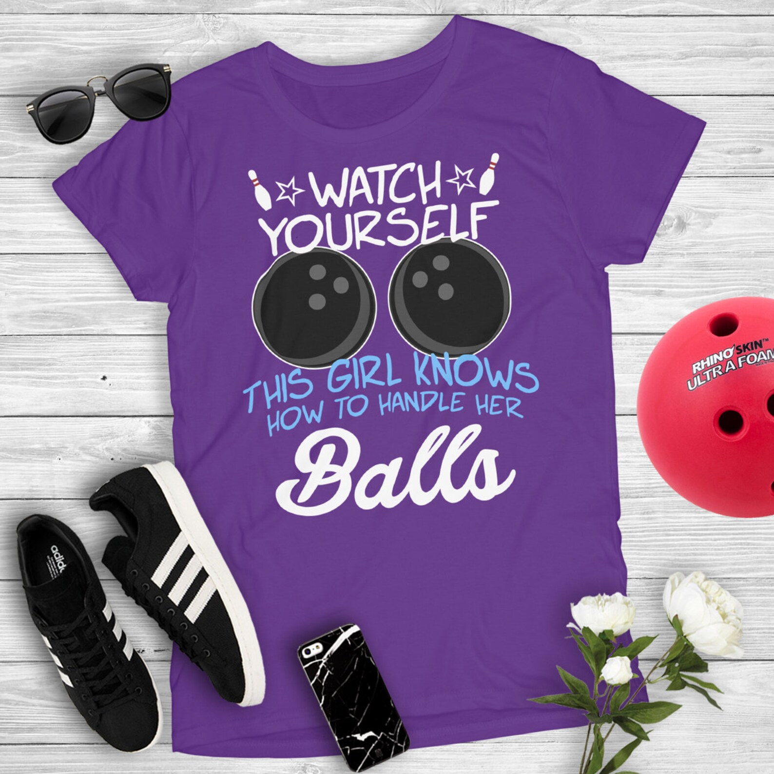 Watch Yourself This Girl Knows How To Handle Her Balls Funny Etsy