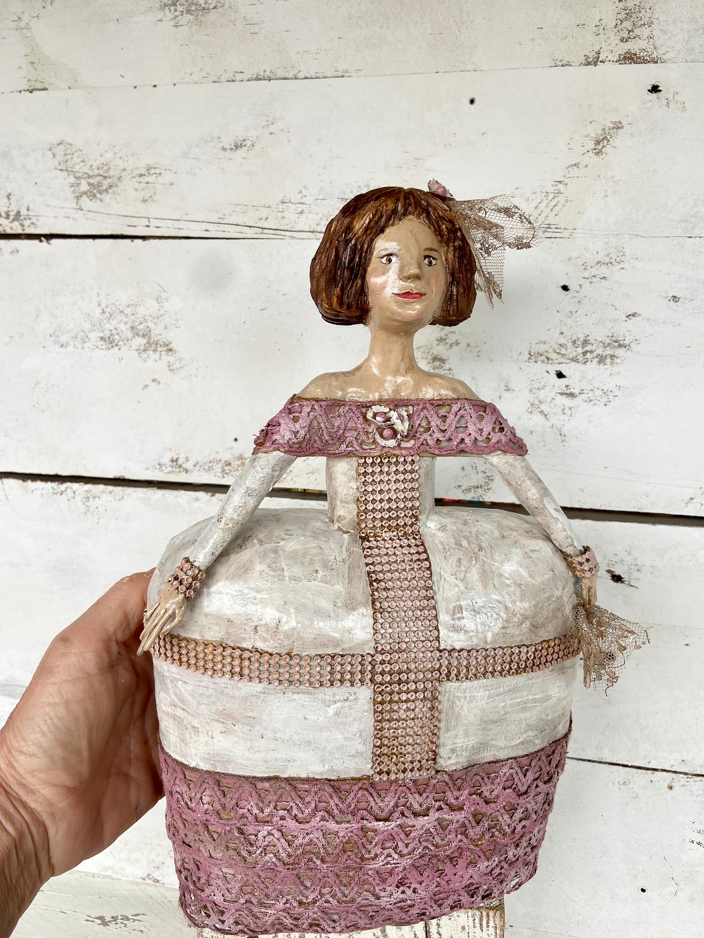 紙粘土の少女、オーク人形、アート人形、コレクター人形、ユニークな