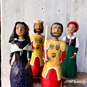 Giants of Huesca – Set of 4 papier-mâché figures | Spanish folk art collectible | Handmade in Spain