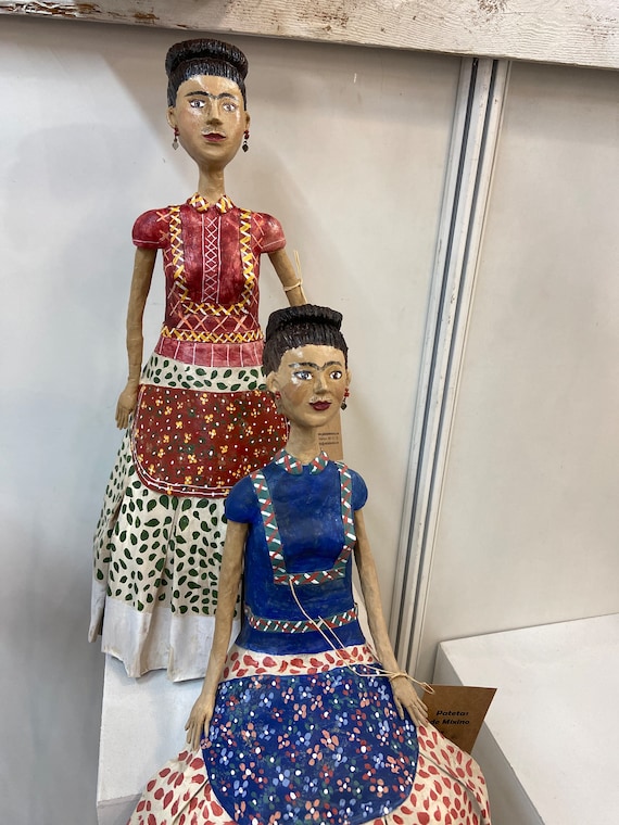 Frida Kahlo Sculpture, Frida Kahlo Figure, OOAK Doll, Art Doll