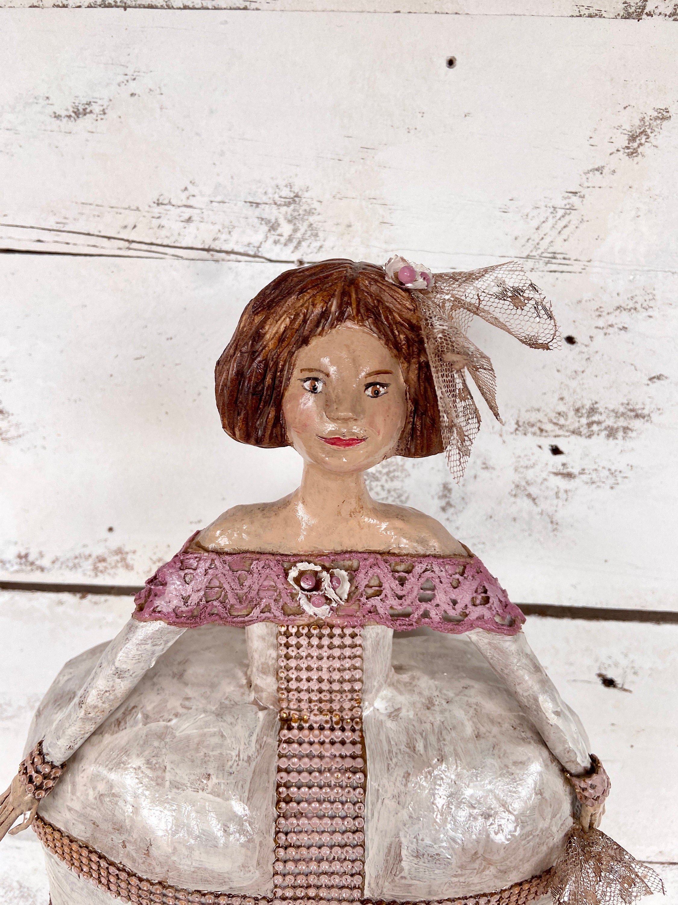 紙粘土の少女、オーク人形、アート人形、コレクター人形、ユニークな