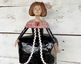 紙粘土の少女、オーク人形、アート人形、コレクター人形、ユニークな