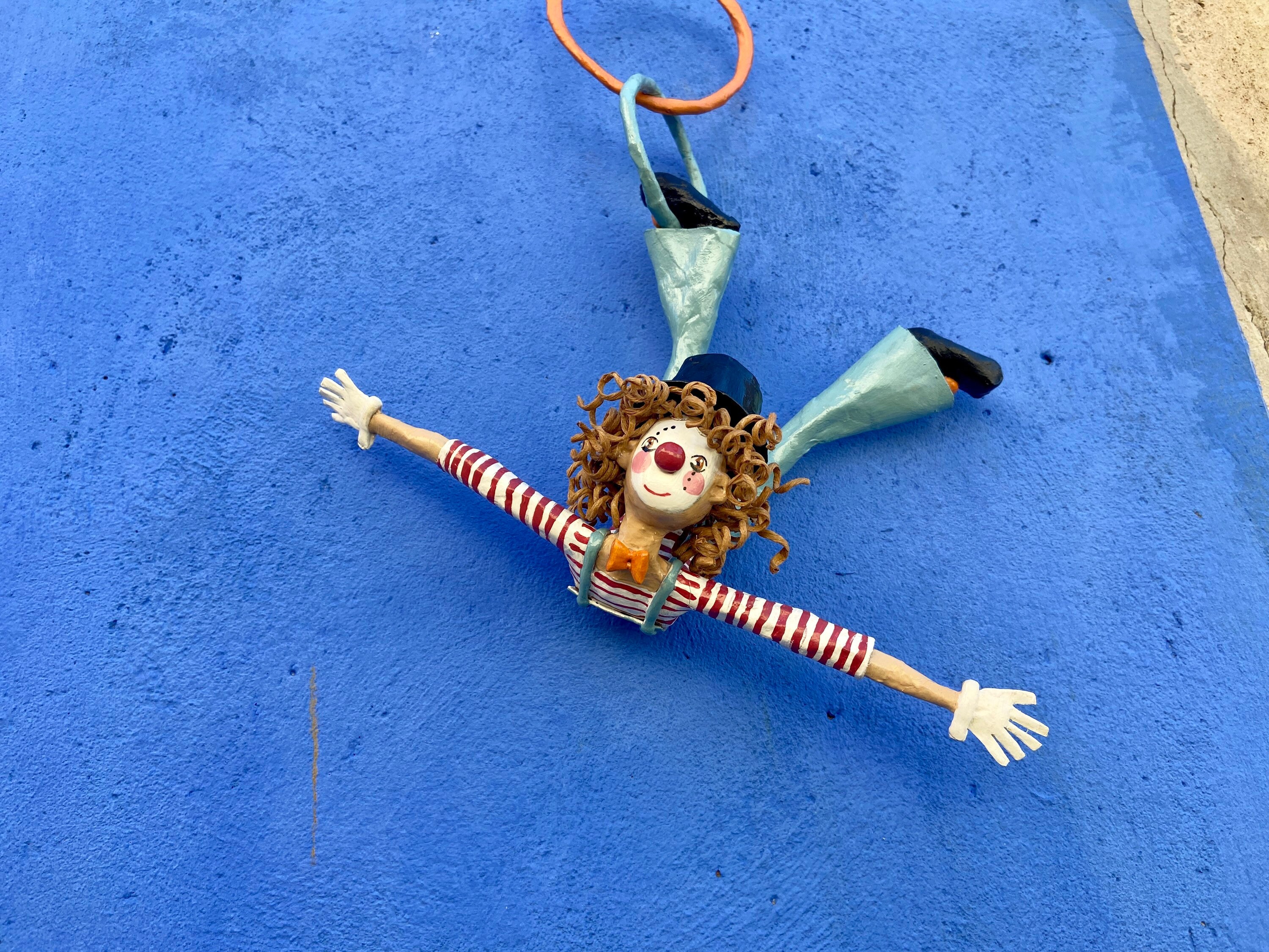 Hanging Papier-mâché Acrobat 23 Cm, Collection of Tightrope Walkers ...