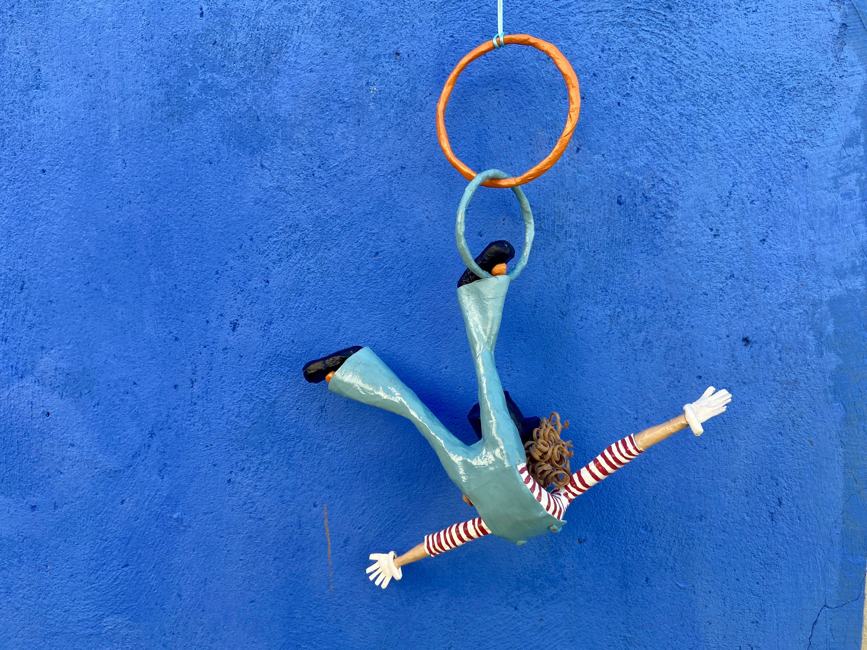 Hanging Papier-mâché Acrobat 23 Cm, Collection of Tightrope Walkers ...