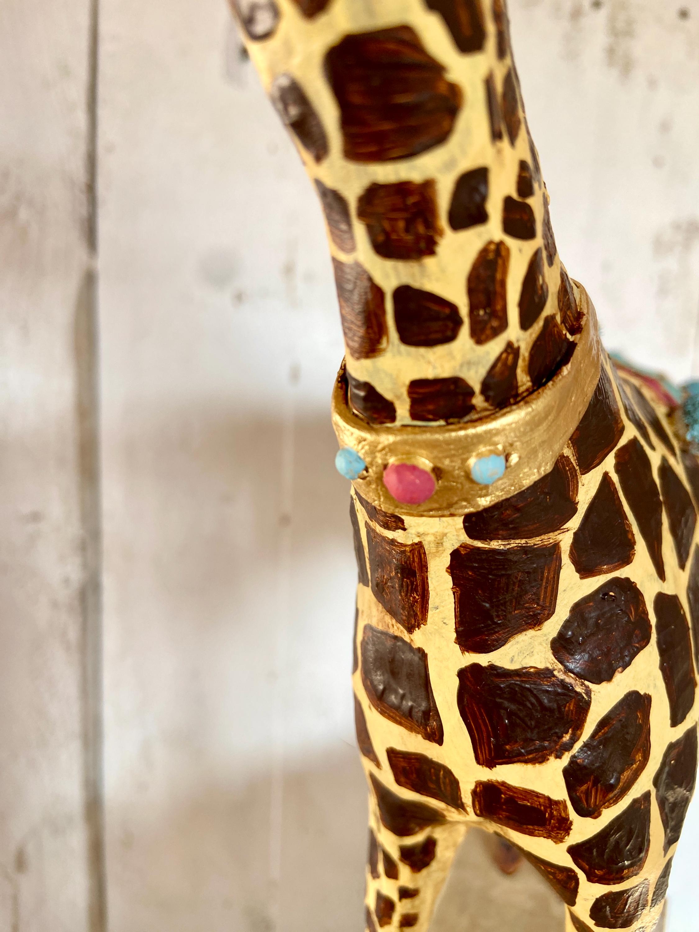 Figurine Aluminium QUIRALU – Girafe De Cirque – Vintage France