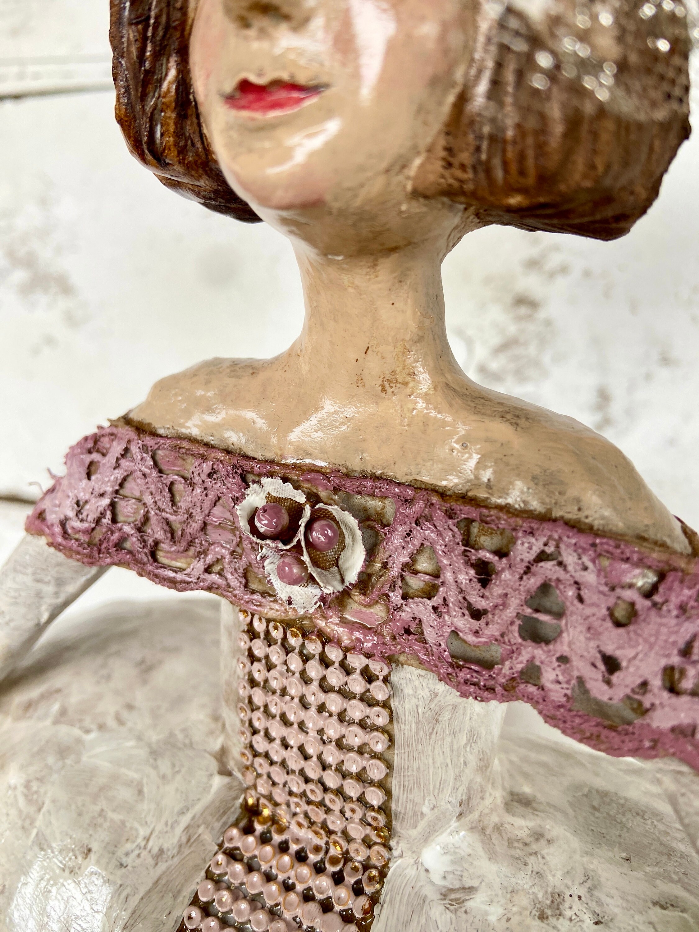 紙粘土の少女、オーク人形、アート人形、コレクター人形、ユニークな