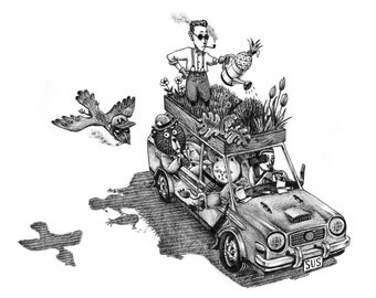 A4 Print "Road trip" by Dimitri Lak