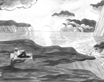 A4 Print "Lonely picnic" by Dimitri Lak