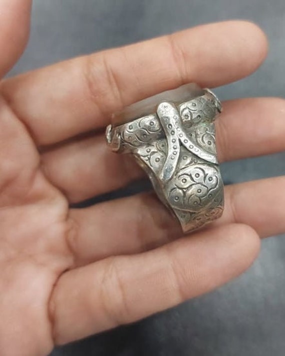 Centaur Intaglio Sterling Silver Seal Ring