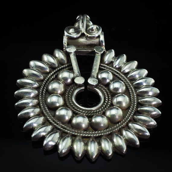 Gorgeous!Antique Sterling Silver Rajasthan Sun Shi