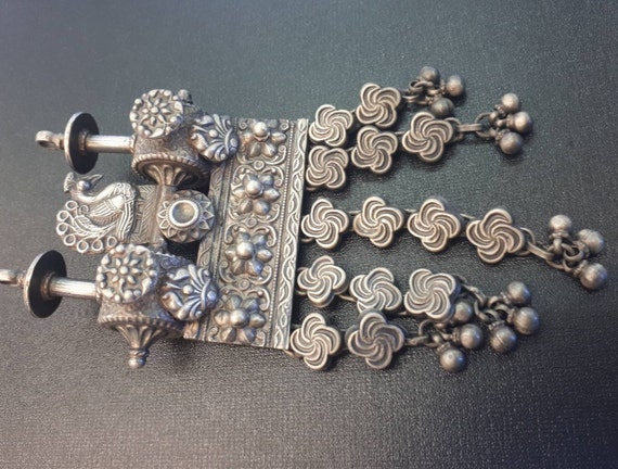Gorgeous! Antique Sterling Silver rajasthan handcr