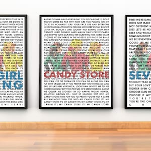 Heathers The Musical - 5" x 7" - Dead Girl Walking, Candy Store. Seventeen Set - Instant download, print and frame at home