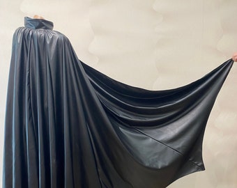 Black Wool Adult Cape Medieval Cloak Bridal Halloween Vampire By SewingCreators 