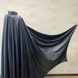 Bat cape Faux leather black cape Bat cloak Halloween costume Bat Cosplay costume Superhero cosplay Vampire cape Monster cape Dracula cape
