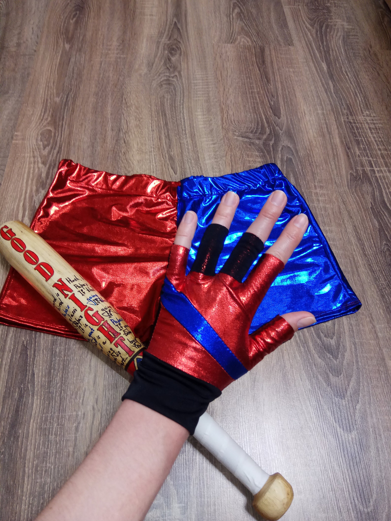 Harley Quinn Glove Suicide Squad Glove Harley Quinn Costumes Etsy