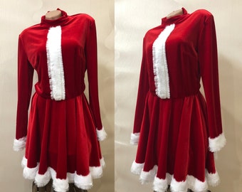 Halloween dresss Red dress Mrs. Claus Costume Santa Claus Santa outfit Christmas dress women Red velvet dress Holiday dress baby toddler