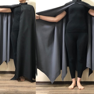 Bat cape Bat cosplay Bat costume Vampire cape Dracula cape Halloween costume Cosplay costume blak grey cloak cape Monster costume Superhero