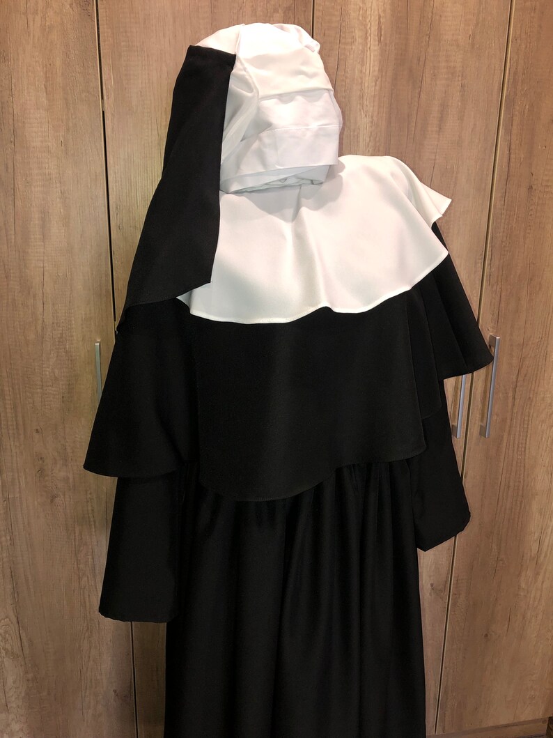 Nun Costume Valak Nun Head Piece Medieval Nun Horror Movie Etsy