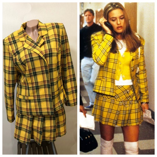 Cher Clueless Costume Halloween Costume Plaid Jacket Skirt - Etsy